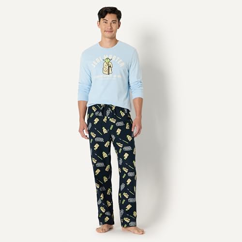 Image of Amazon Essentials Disney | Marvel | Star Wars Men's Flannel Pajama Sleep Sets