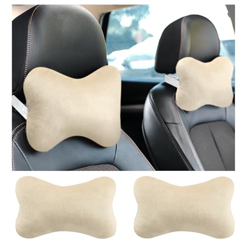 YGDMD 2PCS Car Headrest Pillow,Soft & Comfortable Car Neck Pillow