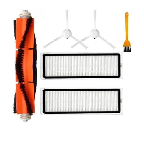 Vacuum Cleaner Accessory Main Side Brush Hepa Filter Mop Cloth Replacement Spare Parts Compatible for Mova L600 Z500 RLS4/Compatible for Dreame D9 Max/L10 Pro (Color : Set-v)