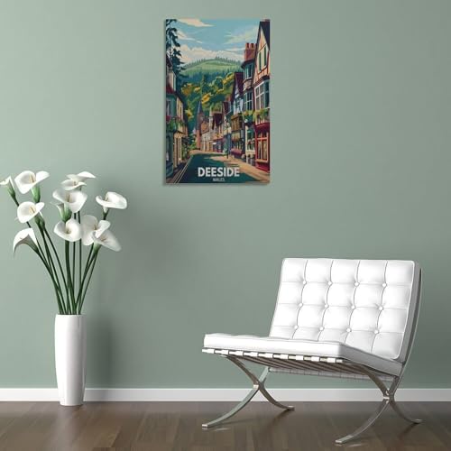 Poster Deeside impression sur toile premium de 40 x 60 cm - 5