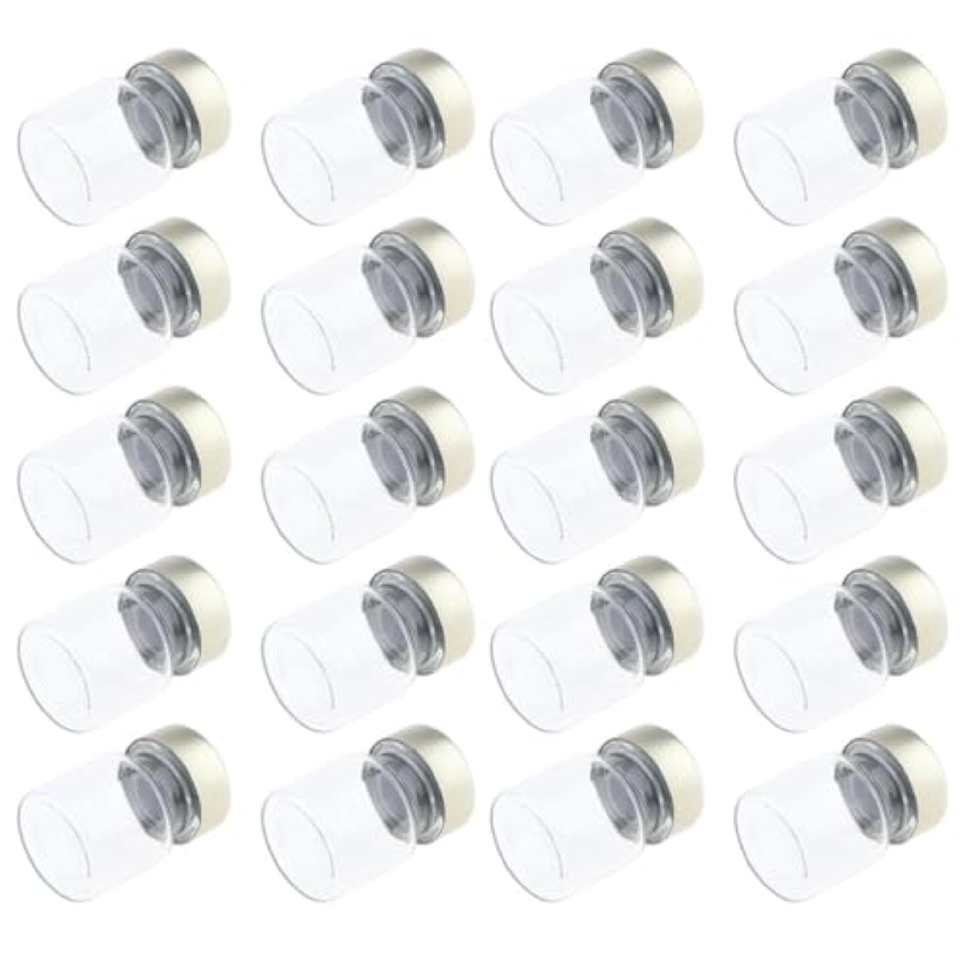 3x20Pcs Empty Glass Vials Bottles Liquid Containers
