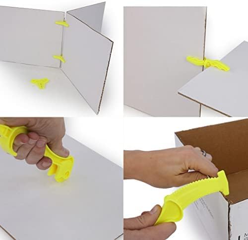 Miniatura 3 de Atwood Toys Box Lox - Kit creativo de construcción de cartón de 98 piezas, juguetes de construcción para niñas y niños STEM educativos (naranja neón