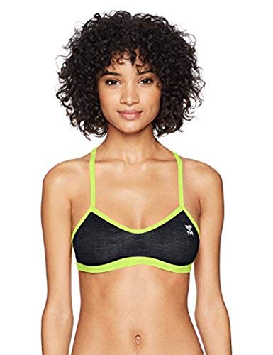 TYR Sandblasted Mojave Tieback Top, Turq/White, L