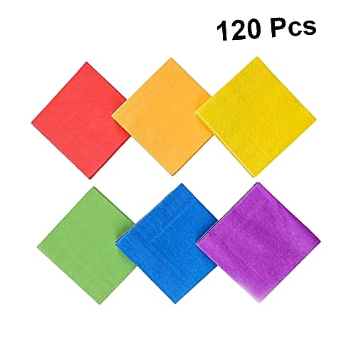 MERRYHAPY 120 peças de papel de seda colorido joaninha aniversário colorido toalhas de papel descart