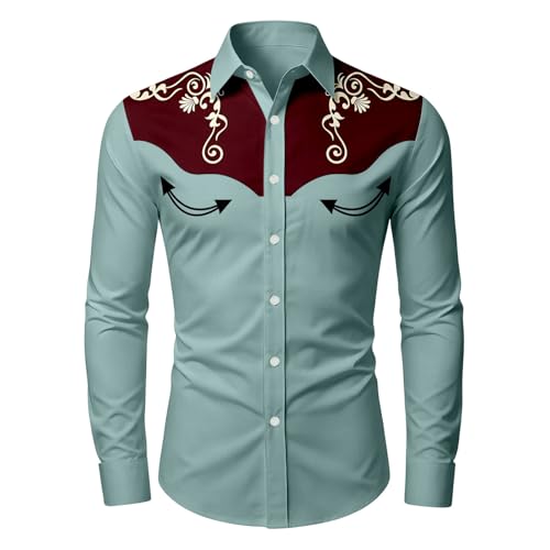 Camisa vaquera para hombre ideal para festivales de verano y eventos 5