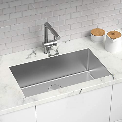 ALTON-HMS25005-Stainless-Steel-24-x-18-x-10-Handmade-Single-Bowl-Kitchen-Sink-Brushed-Nickel-Matt-finish-Steel-color ALTON HMS25005, Stainless Steel, 24 x 18 x 10 Handmade Single Bowl Kitchen Sink, Brushed Nickel & Matt finish - Steel color