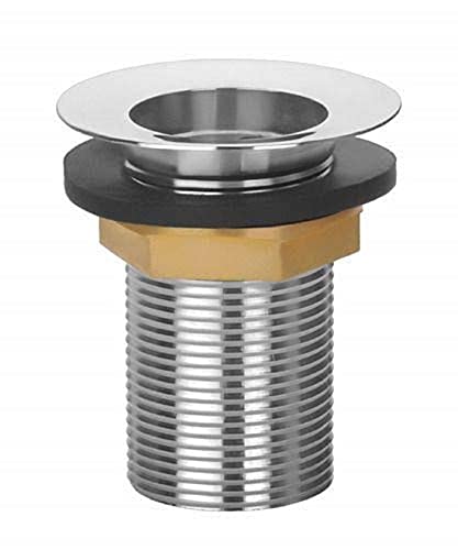 Image of Chrome Finish Full Thread Waste Coupling for Wash Basin Drain Outlet | Heavy Duty, Rust Free, Leak Proof Basin Sink Coupling | Durable Bathroom Fitting Accessory (Pack of 1)