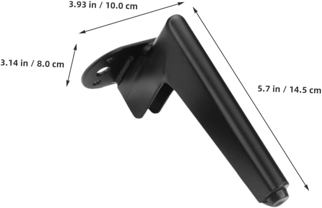 VALICLUD 4pcs Heavy Duty Metal Furniture Legs Replacement Sofa Couch Legs 14.5cm Matte Black Cabinet Table Support Hardware for Living Room