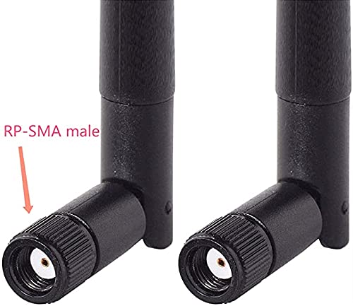 image for Bingfu M.2 WiFi Antenna 2.4GHz 5GHz 5.8GHz 3dBi MIMO RP-SMA Male (2-Pa