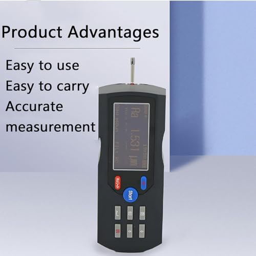 Tester digitale di rugosità, strumento ricaricabile di alta precisione per rilevazione accurata della rugosità di superficie
