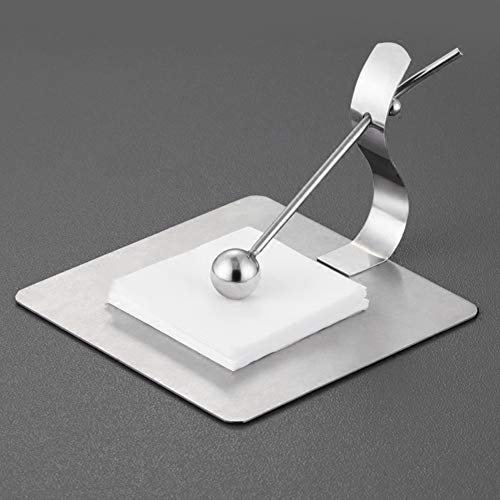 Titular do cartão de visita, titular do cartão de nome e número da mesa em aço inoxidável para escri