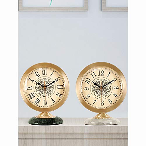 Reloj de mesa de puro cobre de lujo para decorar salones elegantes modelo A 7