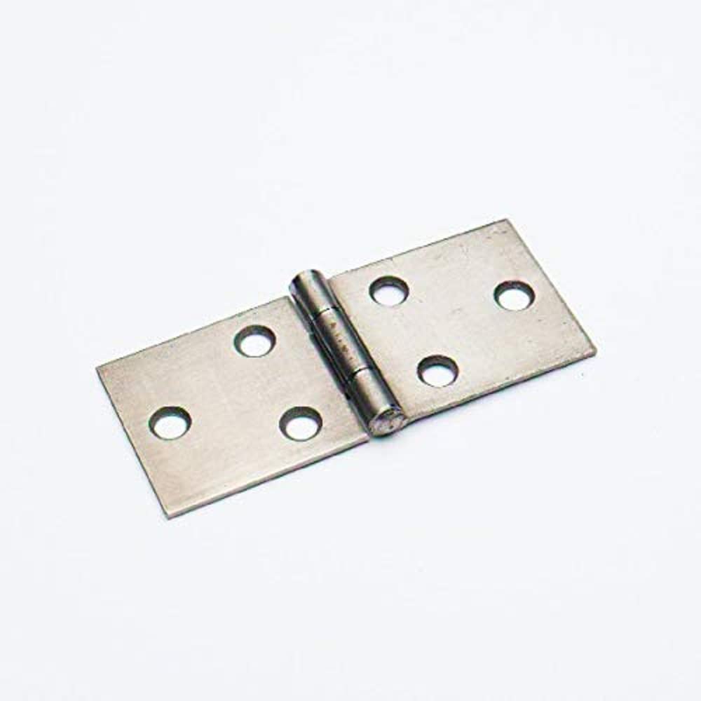Merriway BH07038 (2 Pcs) Steel Heavy Duty Backflap Hinges Zinc Plated 50mm (2 inch) - Pack of 2 Pieces