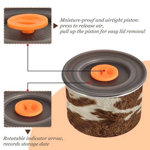 Envase Almacenamiento Café Acero Inoxidable 17oz miniatura 4
