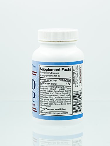 Ohco Cold Snap - Chinese Herbal Supplement For Deep-Level Immune Support - Activate Immune System With 20 Natural Ingredients Including Ginseng & Ginger - Fast Acting For Sudden Issues, Vegan - 60 Capsules #TOP2