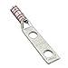 Panduit LCCX1/0-12-X Flex Conductor Lug, Two Hole, Long Barrel With Window, 1/2" Stud Hole Size, 1.75" Stud Hole Spacing Width, Pink, 1/0 AWG Class G/H/I/K/M Conductor Size, 1/0 AWG Diesel Locomotive Conductor Size, 1/0 AWG Code Conductor Size, 1-9/16" Wire Strip Length, 0.13" Tongue Thickness, 0.85" Tongue Width, 1.50" Neck Length, 4.83" Overall Length