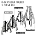 MOSIKEN 3 Jaw Puller Tool Kit,4 pcs Bearing Puller for Pulley Gear Bearing Flywheel Removal,Heavy Duty Motor Tech Gear Puller Set with Reversible Jaws
