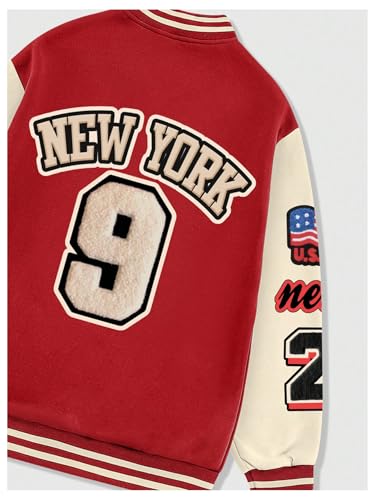SOLY HUX Men's Varsity Jacket Letter Graphic Long Sleeve Baseball Jacket Color Block Y2k Streetwear Outerwear4
