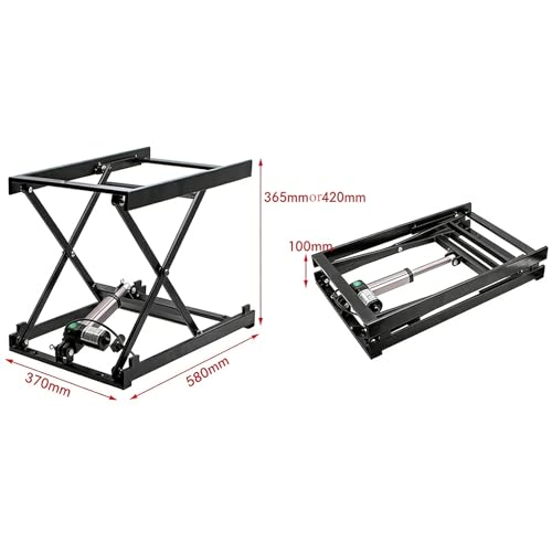 Structure pliable à ciseaux motorisée avec double port USB pour table basse - 3
