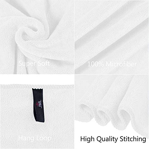 Image of JML Bath Towel, Microfiber Bath Towels Set 6 Pack (30 inch x 60 inch) - Large Size, Extra Absorbent, Quick Drying, Multipurpose Use as Bath Fitness Towel, Sports Towels, Yoga Towel
