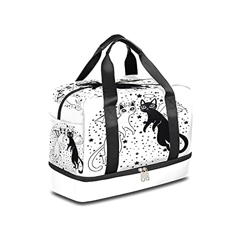 AUUXVA Halloween Cat Sports Gym Bag Cover