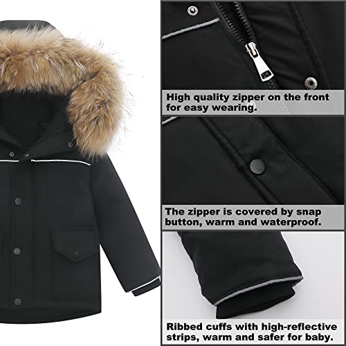 Image of Kids 2-Piece Snowsuit Toddler Baby Boys Girls Winter Wear Ski Jacket & Snow Bib Pants Ski Suit, 1-6 Years