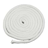 3 Meter Fiberglas-Seildichtung für Holzofentüren, elastisch und Material für langlebige Ofentürabdichtung und verbesserte Wärmeeffizienz (10 mm x 3 m lang)