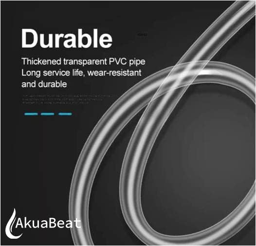 Image of Food Grade Silicone Flexible Tube Pipe 1.5 meter (5 ft) Compatible for Kent Grand Plus RO+UV+UF Water Purifier Semi transparent with stopper, UV resistant