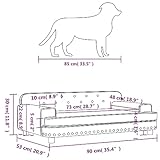 vidaXL Hundebett, Hundekissen mit weicher Polsterung, Hundesofa Hundecouch für kleine Hunde Haustiere, Haustierbett Katzenbett, Hellgrau Samt