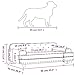 vidaXL Hundebett, Hundekissen mit weicher Polsterung, Hundesofa Hundecouch für kleine Hunde Haustiere, Haustierbett Katzenbett, Hellgrau Samt