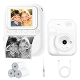 Ecomono Cámara Instantánea de Juguetes para Niños, Cámara de Impresión Infantil con Pantalla 2.4, Batería Recargable,...