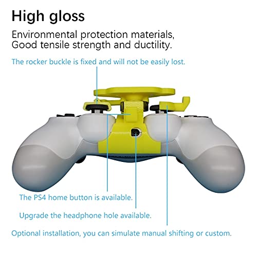 Davitu Electronics Video Games Replacement Parts & Accessories - Computer Racing Game Handle Steering Wheel Simulation Simulation Driver For PS4 Oka Horizon - (Color: Blue)