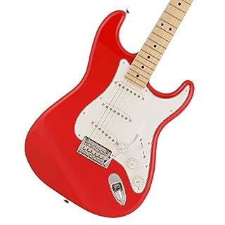 Fender Made in Japan Hybrid II Stratocaster MN Modena Red – Guitare Électrique - Les Beatles, Paul McCartney, John Lennon, RIngo Starr, George Harrison