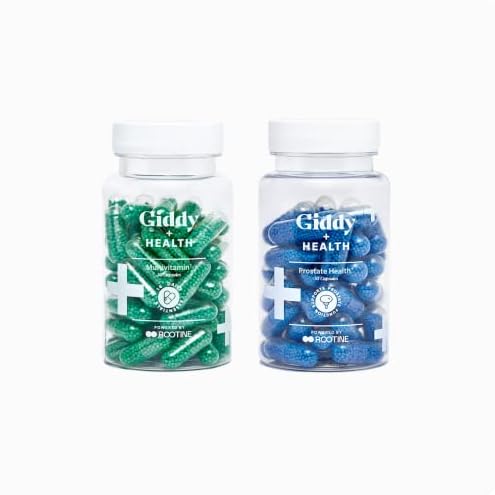 Giddy+Health Prostate Health Bundle Vitamins | Multivitamin & Prostate Health for Men (30-Day Supply)