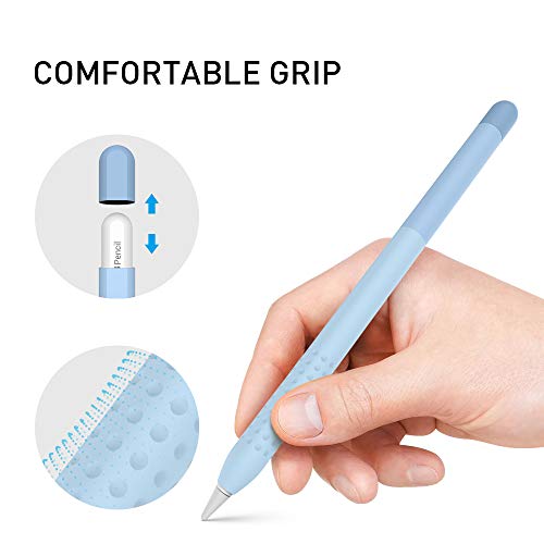 Image of Delidigi for Apple Pencil Pro Case (2024) & Apple Pencil 2nd Generation Sleeve,Soft Silicone Grip Cover,Magnetic Charging Compatible,Double Tap Support,Gradient Color Design