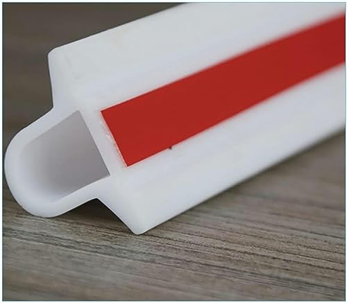 Seuil de douche pliable en silicone blanc pour séparation sèche et humide