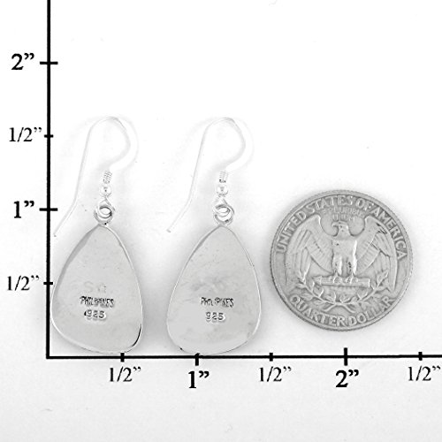 Turquoise Earrings Sterling Silver 925 & Genuine Gemstones4