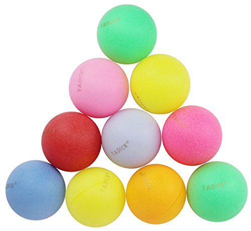 Tadick 100 Pack Beer Ping Pong Balls Plastic Multiple Color Table Tennis Ball #TOP5