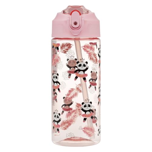 Botella de bebida escolar de 500 ml sin goteo para niñas activas 3