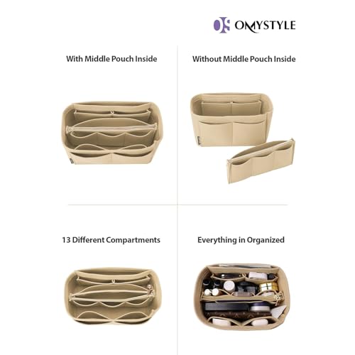 OMYSTYLE Felt Tote Bag Organizer