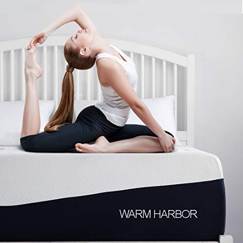 Warm Harbor King Mattress 12 Inch 4 Layers Memory Foam Mattress with CertiPUR-US