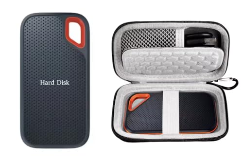 THE SMART WORKER Portable External SSD Hard Drive, 2TB Storage, Compatible with Desktops and Laptop, with Hard Travel Case