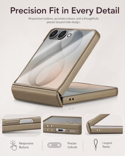 Image of STORMTAL for Samsung Galaxy Z Flip 8 Case, Hinge Protection, Built-in Screen Protector, Wireless Charging, Shockproof, Slim Rugged Phone Protective Case for Galaxy Z Flip 8