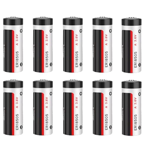 MEELER 10 PCS A Size 3.6V 4000mAh ER18505 Lithium Battery Non Rechargeable