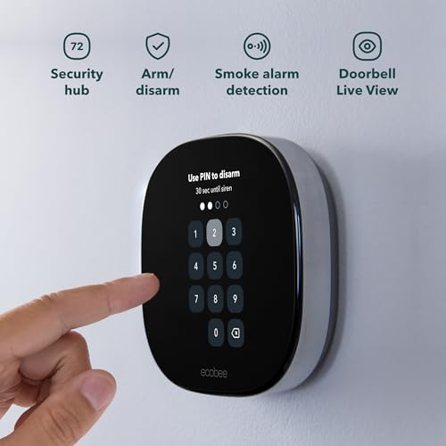 Image of ecobee Smart Security Plus Plan 1 Year Subscription, up to 1 Camera 30-Day Video History, Person Detection, Package Detection, Surveillance and Monitoring, Arm and Disarm, Cancel Anytime | ecobee Smart Security Plus Plan 1 Year Subscription, up to 1 Camera 30-Day Video History