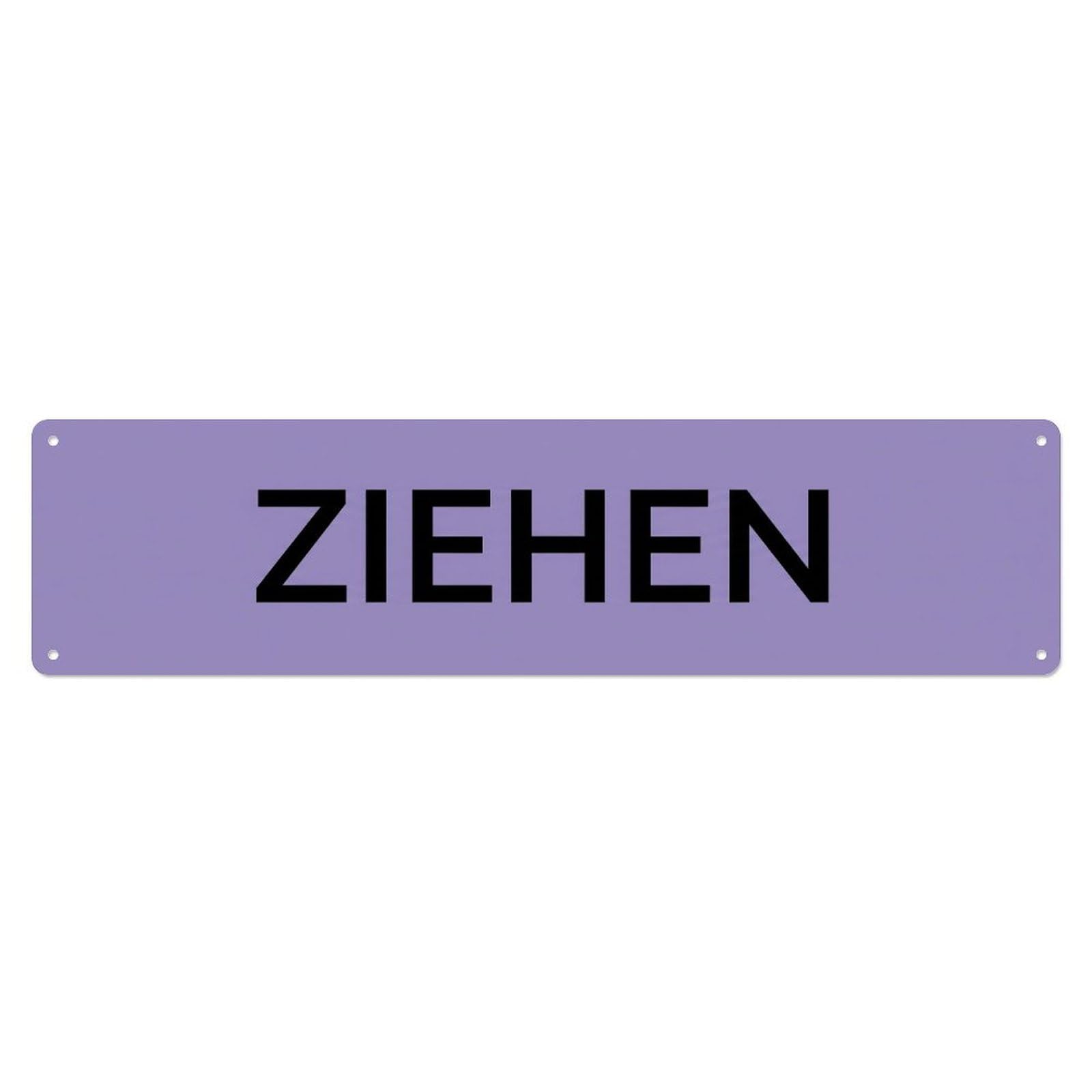 Metal Tin Sign Ziehen Pull Door Access