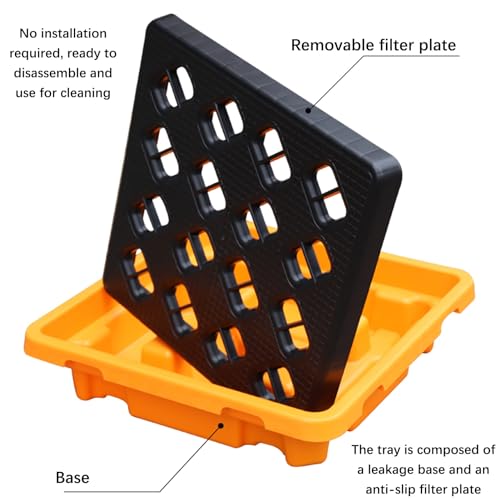 Plateforme de rétention étanche avec rangement antidérapant