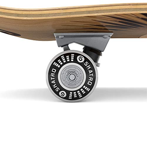 Image of Skatro - Pro Skateboard 31 Complete Skateboard. Skate Board Ages: Adults, Boys, Girls, Beginners, and Kids - White Monkey