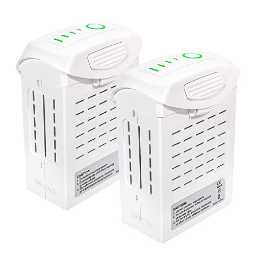 Phantom 4 Battery, Mr.Batt Intelligent Flight Battery for DJI Phantom 4, DJI Phantom 4 Pro, DJI Phantom 4 Pro V2.0, DJI Phantom 4 Advanced Drone, Li-Polymer 15.2V 5350mAh (2 Pack)
