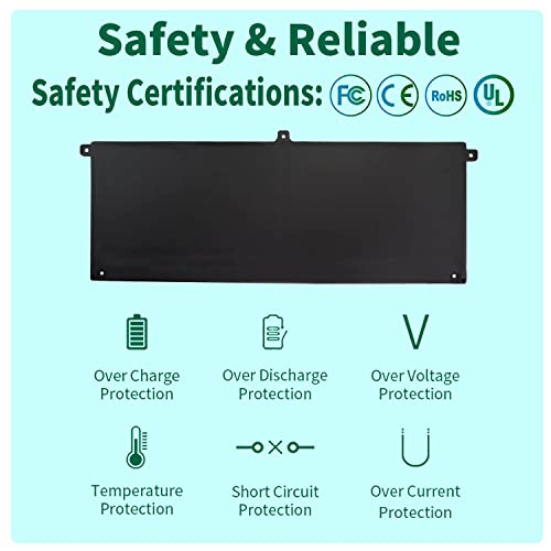 Image of 53Wh H5CKD 15V Battery Replacement for Dell Inspiron 5400 5406 7405 7300 7306 7500 7506 2-in-1 Silver 5300 5301 5401 5402 5408 5409 5501 5502 5508 5509 Series Latitude 3410 3510 Vostro 5300 5301 7T8CD